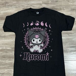 ! NEW! Women’s Sanrio Hello Kitty Kuromi Black Moon Tarot Witch Graphic Shirt